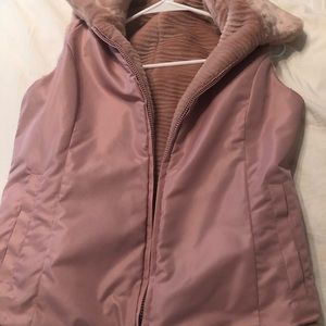 Faux fur vest - Reversible!